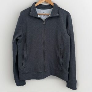 Roots 73 Unisex Full Zip Up Dark Grey Cotton Blend Embroidered Size L